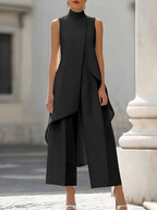 Elegantly cut long jumpsuit for women