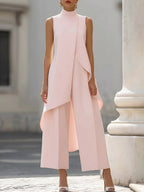 Elegantly cut long jumpsuit for women