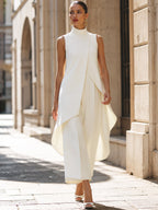 Elegantly cut long jumpsuit for women