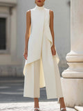 Elegantly cut long jumpsuit for women