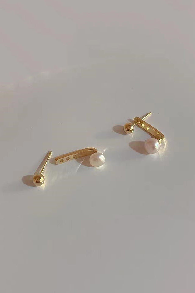 Pearl Decor Simple Earrings