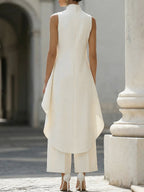 Elegantly cut long jumpsuit for women