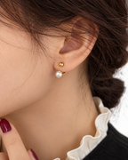 Pearl Decor Simple Earrings