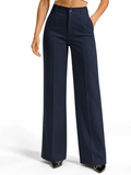 Pantalón de cintura alta con diseño refinado