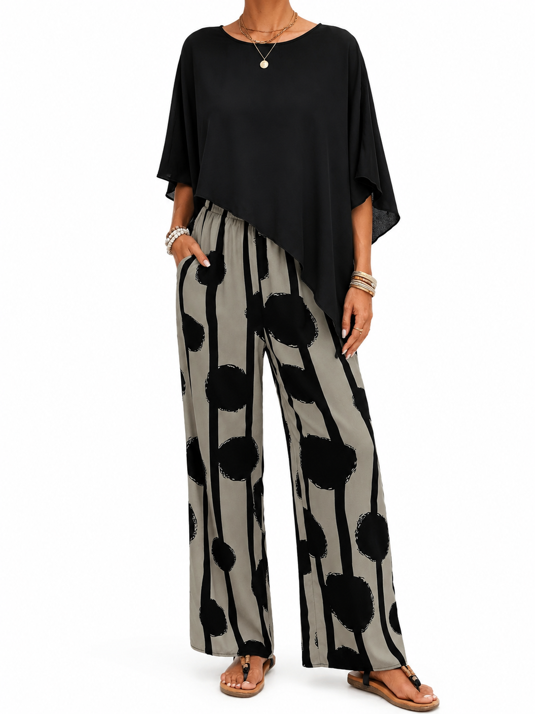 Conjunto Blackrose de verano casual