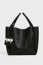 Simple Office Spliced Large-Capacity Tote Bag
