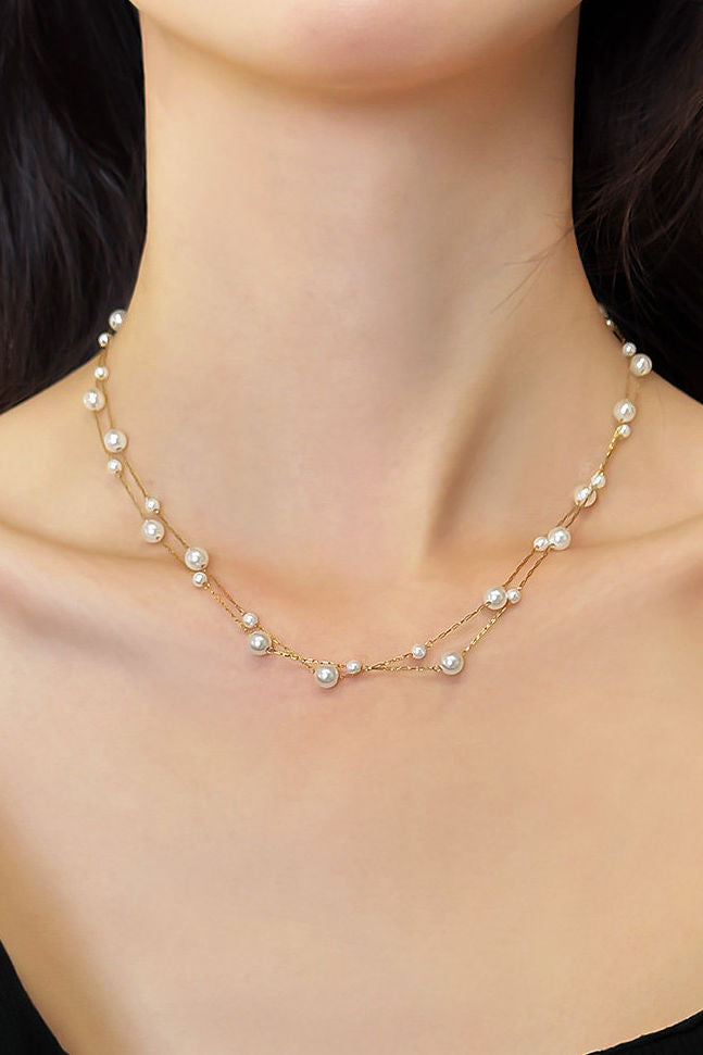 Elegant Double-Pearl Necklace