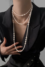 Elegant Three-Layer Pearl Necklace
