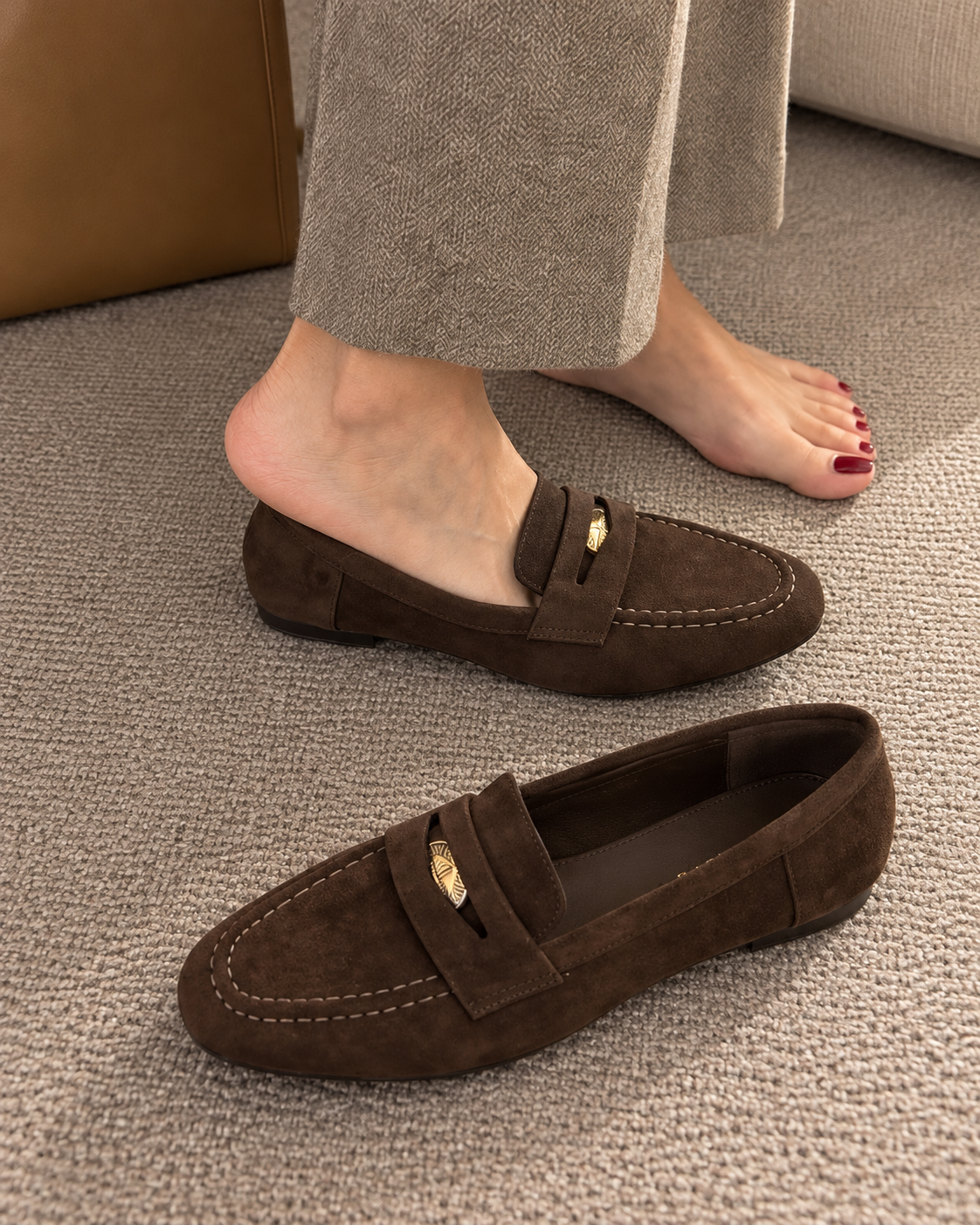 MOCASINES CÓMODOS CON EFECTO ANTE
