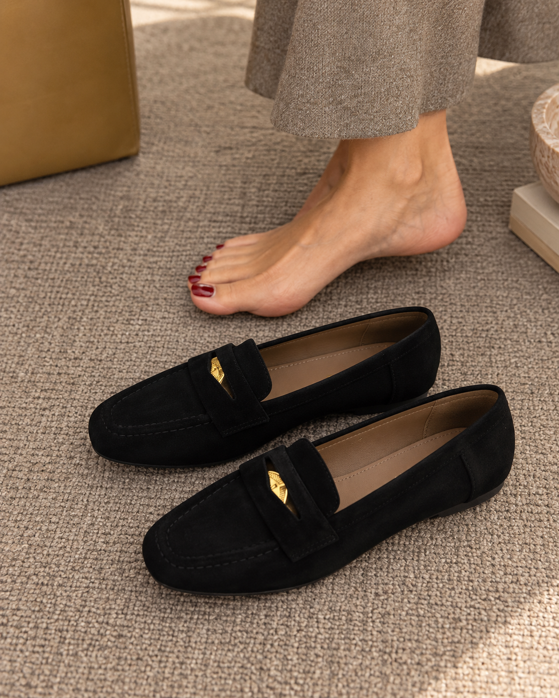 MOCASINES CÓMODOS CON EFECTO ANTE