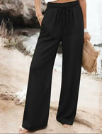 Pantalón palazzo casual elegante de pierna ancha