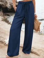 Pantalón palazzo casual elegante de pierna ancha