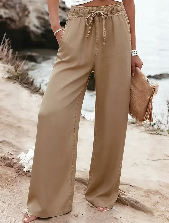 Pantalón palazzo casual elegante de pierna ancha