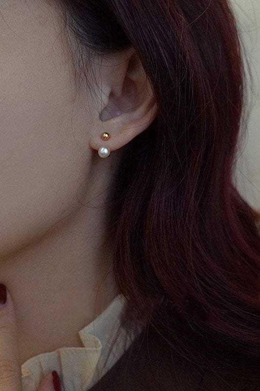 Pearl Decor Simple Earrings