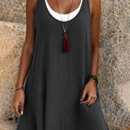 Strapless layered summer dress