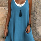 Strapless layered summer dress